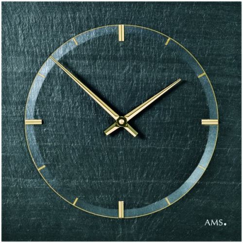 Dizajnové nástenné bridlicové hodiny 9516 AMS 30cm