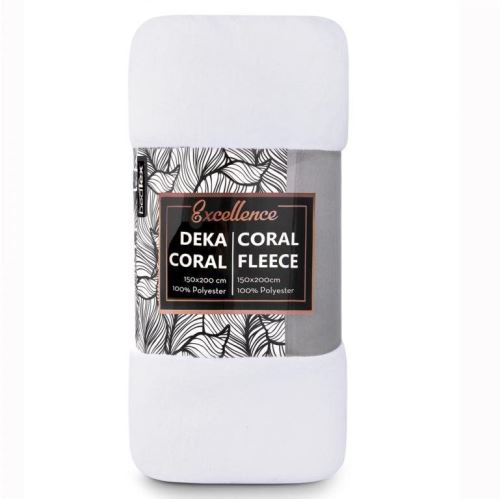 Deka CARBOTEX Coral Fleece, biela 150x200 cm