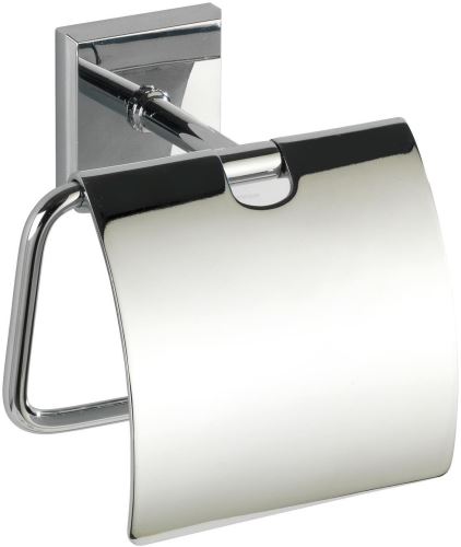 Držiak na toaletný papier WENKO BEZ VŔTANIA PowerLoc LACENO - Držiak WC papiera, kovovo lesklý