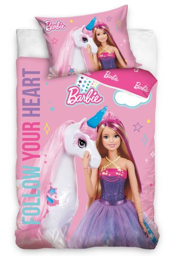 Obliečky do postieľky Barbie a Dúhový Jednorožec