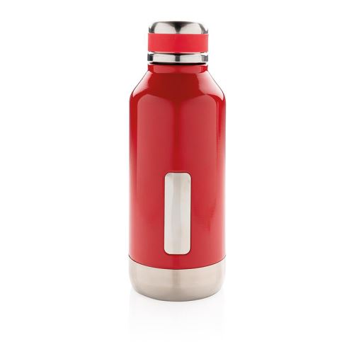 Nepriepustná vákuová fľaša z nerezovej ocele, 500 ml, XD Design, červená