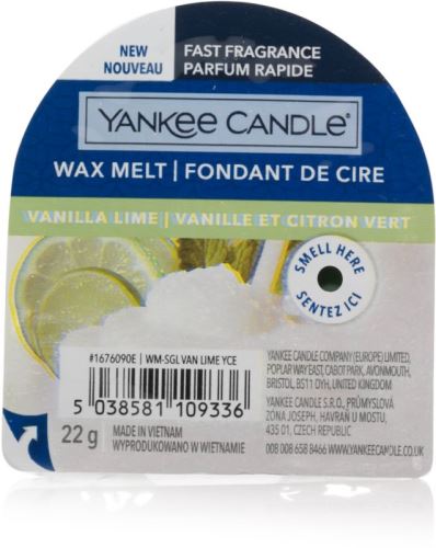 Vonný vosk YANKEE CANDLE Vanilla Lime 22 g