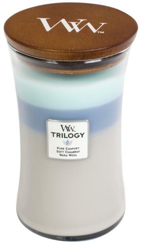 WOODWICK Vonná svíčka velká Trilogy Woven Comforts 609,5 g
