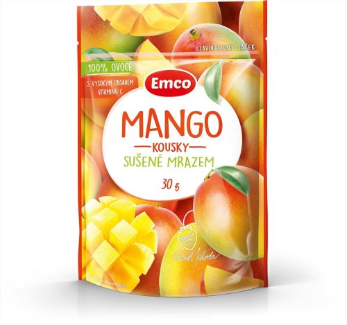 Lyofilizované ovoce Emco Mrazem sušené mango 30g