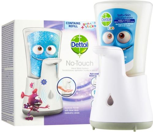 Automatický dávkovač DETTOL Kids Bezdotykový dávkovač mydla Dobrodruh 250 ml