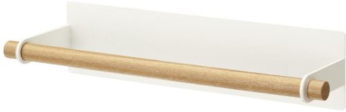 Magnetický držiak utierok Yamazaki Tosca 2570, 28cm, biely / buk