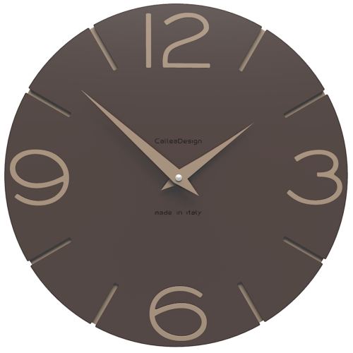 Dizajnové hodiny 10-005 CalleaDesign 30cm (viac farieb) Farba čokoládová-69 - RAL8017