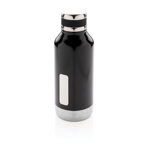 Nepriepustná vákuová fľaša z nerezovej ocele, 500 ml, XD Design, čierna