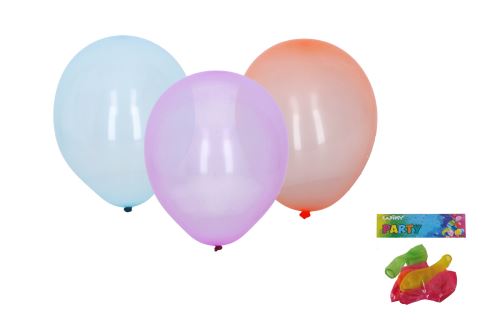 Balónik nafukovací 25cm - sada 6ks, kryštálové