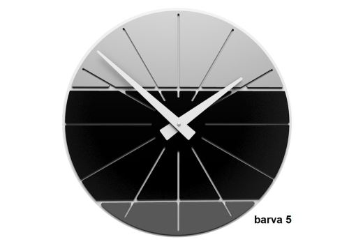 Dizajnové hodiny 10-029 CalleaDesign Benja 35cm (viac farebných verzií) Farba čierna klasik - 5