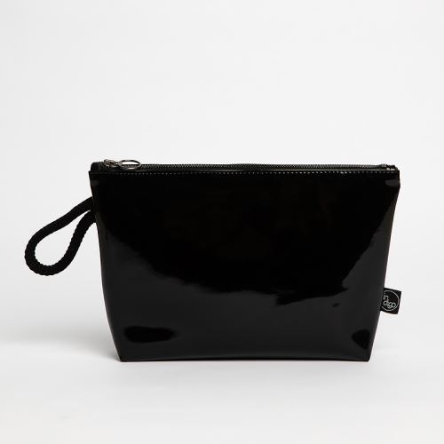 Dizajnová listová kabelka Lack, Indigo, čierna