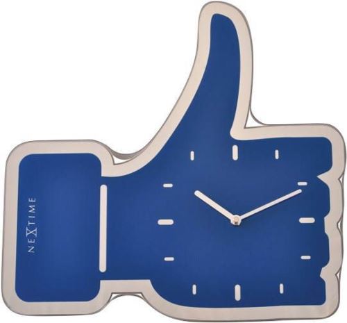 Dizajnové nástenné hodiny 3072bl Nextime Facebook Like 42cm