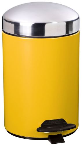 Pedálový odpadkový kôš Rossignol Bonny 91008, 3 L, žltý RAL 1012
