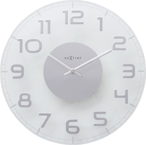 Dizajnové nástenné hodiny 8817tr Nextime Classy round 30cm