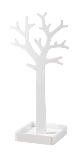 Stojan na šperky v tvare stromu Compactor - biely plast