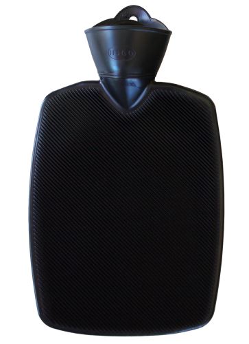 Termofor Hugo Frosch Classic s vysokým drážkovaním - čierny, zvýšená tepelná izolácia