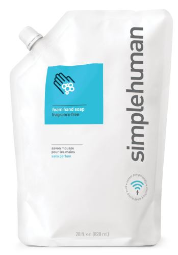 Hydratačné penové mydlo Simplehuman – 828 ml, náhradná náplň - neparfumované