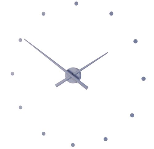 Dizajnové nástenné hodiny Nomon OJ oceľovo modré 50cm