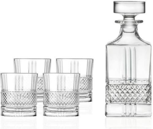 Poháre Lyngby Glas Karafa a poháre na whisky set Brillante (5 ks)