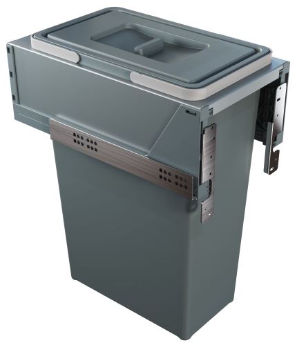 Vstavaný odpadkový kôš Elletipi BLOCK 2.0 - výsuvný, 35 L, 35 cm, PBR A4230A