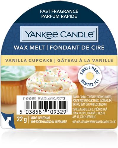 Vonný vosk YANKEE CANDLE Vanilla Cupcake 22 g