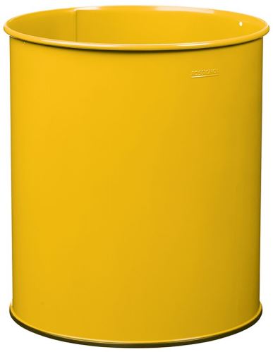 Odpadkový koš Rossignol Appy 50156, 30 L, ocelový, žlutý, RAL 1012