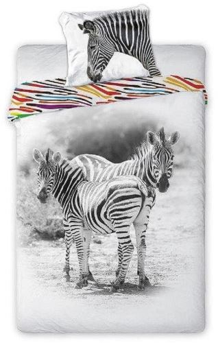 Detské obliečky FARO balvnené obliečky Wild Zebra 140x200 cm
