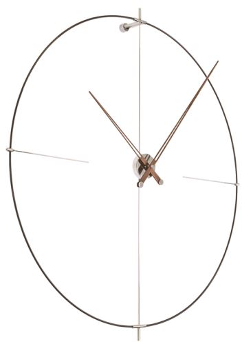 Dizajnové nástenné hodiny Nomon Bilbao N čierne 110cm