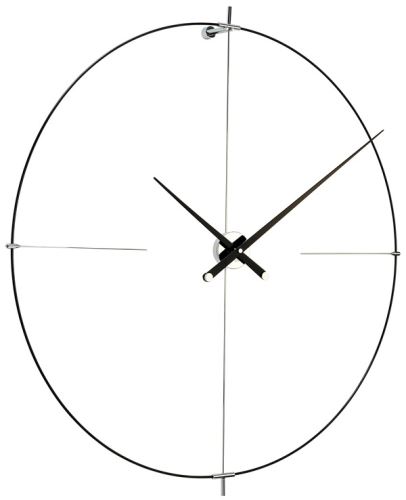 Dizajnové nástenné hodiny Nomon Bilbao L čierne 110cm