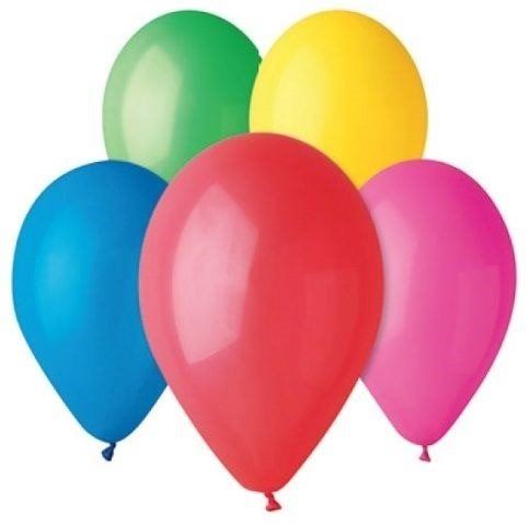 Balonky Nafukovací balónky, 26cm, mix barev, 100ks