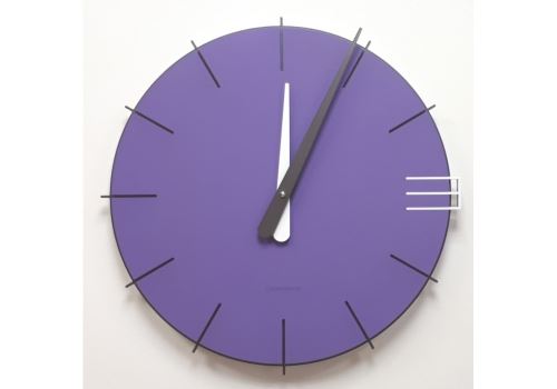 Dizajnové hodiny 10-019 CalleaDesign Mike 42cm (viac farebných verzií) Farba fialová klasik-73 - RAL4005