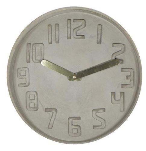 Dizajnové nástenné kameninové hodiny CL0128 fisúry 35cm