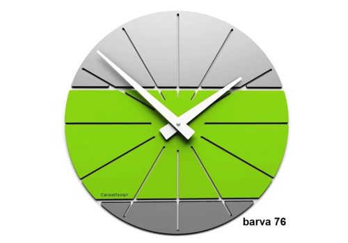 Dizajnové hodiny 10-029 CalleaDesign Benja 35cm (viac farebných verzií) Farba zelené jablko-76