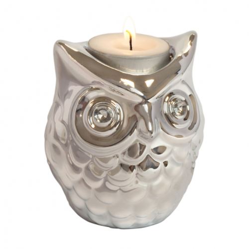 Stojanček na čajovú sviečku INVOTIS Owl