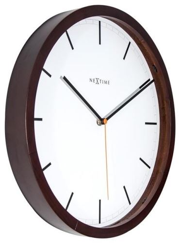 Dizajnové nástenné hodiny 3156br Nextime Company Wood 35cm