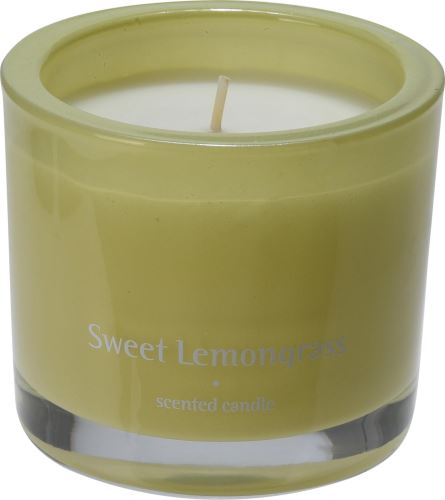 Sviečka H&L Vonná sviečka v skle Bougie 9 cm, Sweet Lemongrass, zelená