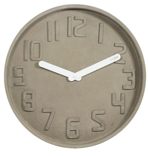 Dizajnové nástenné kameninové hodiny CL0127 fisúry 35cm