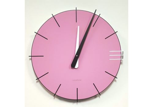 Dizajnové hodiny 10-019 CalleaDesign Mike 42cm (viac farebných verzií) Farba ružová klasik-71