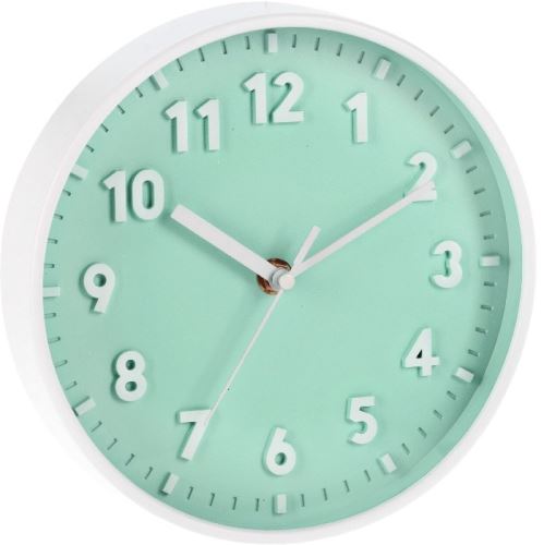 SEGNALE Nástenné hodiny ručičkové 20 cm zelená
