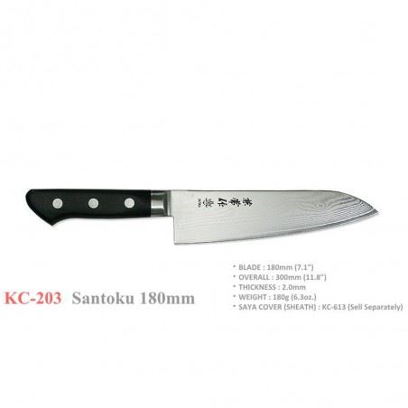 nôž Santoku 180mm Kanetsune KC-200 Series