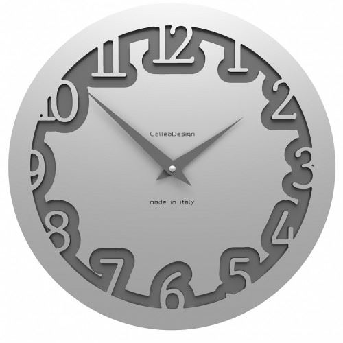 Dizajnové hodiny 10-002 CalleaDesign Labirinto 30cm (viac farebných verzií) Farba strieborná - 2