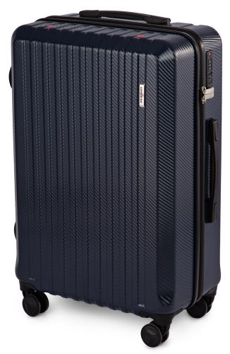 Cestovný kufor Compactor Hybrid Luggage L Vacuum System 46,5 x 26 x 68 cm, tmavomodrý
