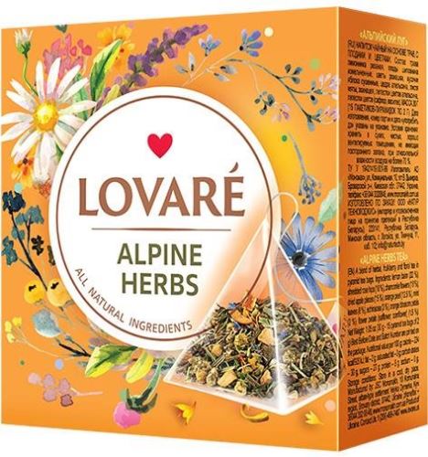 Čaj Lovaré Alpine herbs (15 pyramíd)