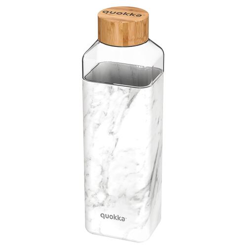 Sklenená fľaša na vodu Storm 700 ml, Quokka, marble