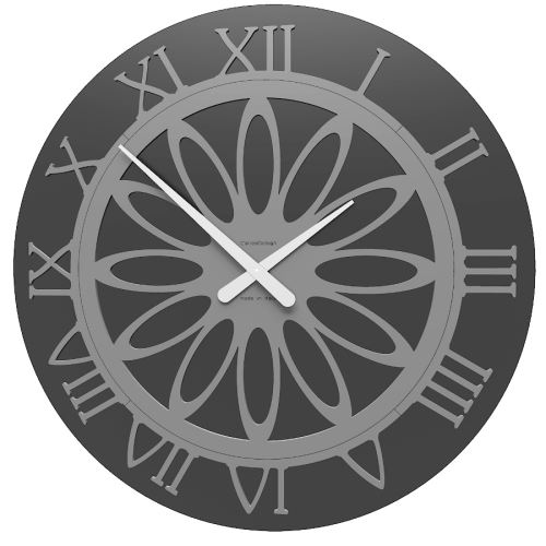 Dizajnové hodiny 10-202 CalleaDesign 60cm (viac farieb) Farba čierna klasik - 5