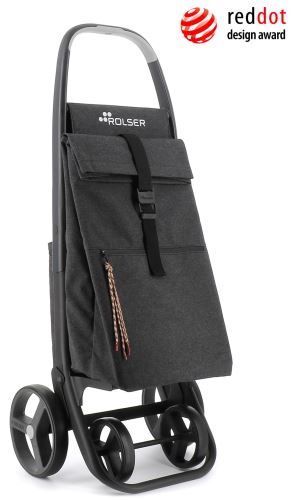 Rolser Clec Termo Eco 8 Plus, nákupná taška na kolieskach, Carbon - čierna