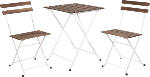 PROGARDEN PROGARDEN Záhradný nábytok stôl + 2 stoličky skladacie BISTRO KO-VN3000020