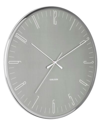 Designové nástěnné hodiny 5754GY Karlsson 40cm