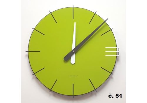 Dizajnové hodiny 10-019 CalleaDesign Mike 42cm (viac farebných verzií) Farba zelený céder-51