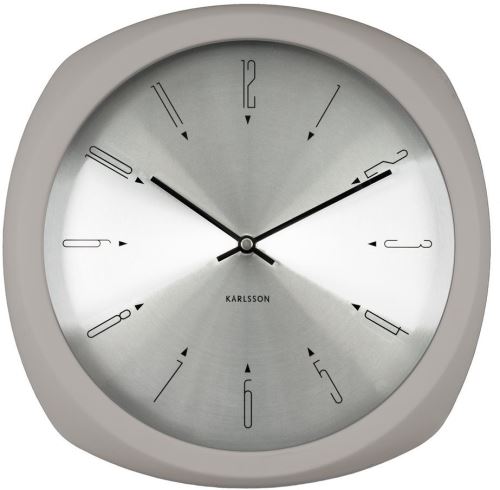 Dizajnové nástenné hodiny 5626GY Karlsson 31cm